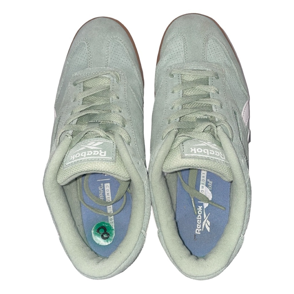 Reebok forte lounger mint green suede sneakers - Picture 2 of 4